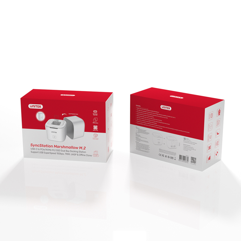 Unitek Stacja klonująca 2x M.2 PCIe/NVMe 10 Gbps