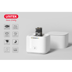 Unitek Stacja klonująca 2x M.2 PCIe/NVMe 10 Gbps