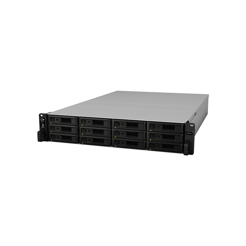 Synology RS3618xs | 12-zatokowy serwer NAS, Intel Xeon, 8GB RAM, 4x 1GbE RJ-45, RACK 2U