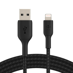 Belkin Kabel USB-A na Lightning w oplocie, 1m, czarny