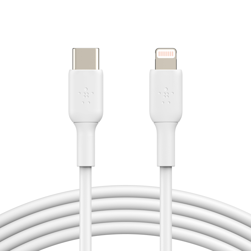 Belkin BoostCharge Kabel USB-C na Lightning, MFi, 1m, biały