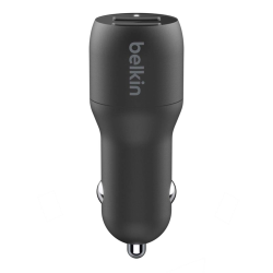 Belkin Ładowarka samochodowa Dual USB-A Car Charger 1M PVC A-C, 24W, BLK