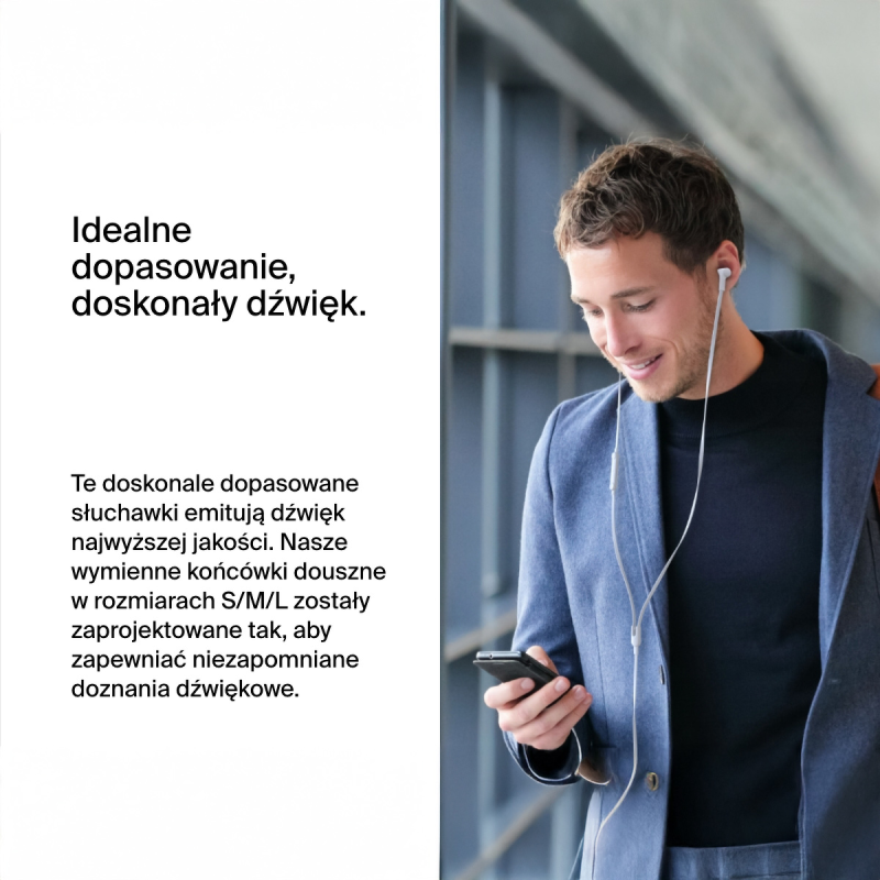 Belkin Słuchawki przewodowe douszne USB-C białe