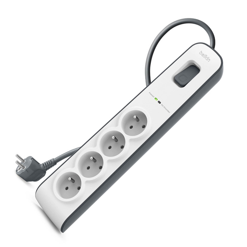 Belkin Listwa zasilająca przeciwprzepięciowa 525J, 4 gniazda, 2m