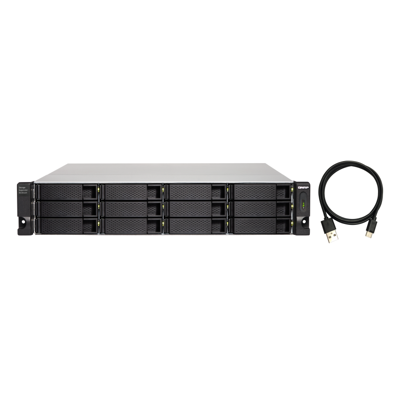 QNAP TL-R1200C-RP | 12-zatokowa jednostka rozszerzająca dla QNAP/PC, złącze USB-C, RACK