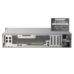 QNAP TS-h2490FU-7232P-64G | 24-zatokowy all flash U.2 NVMe NAS, AMD Epyc, 64GB RAM, RP, RACK
