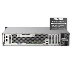 QNAP TS-h2490FU-7232P-64G | 24-zatokowy all flash U.2 NVMe NAS, AMD Epyc, 64GB RAM, RP, RACK