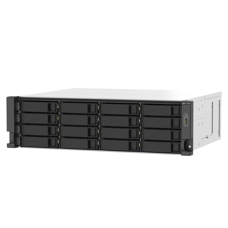 QNAP TS-1673AU-RP-16G | 16-zatokowy serwer NAS, AMD Ryzen, 16GB RAM, 2x 2,5GbE RJ-45, RP, RACK