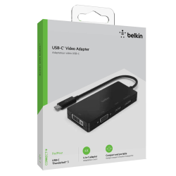 Belkin Przejściówka video USB-C na HDMI, VGA, DisplayPort lub DVI