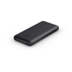 Belkin Powerbank 10 000 mAh, 23W, wbudowane kable USB-C i Lightning, czarny