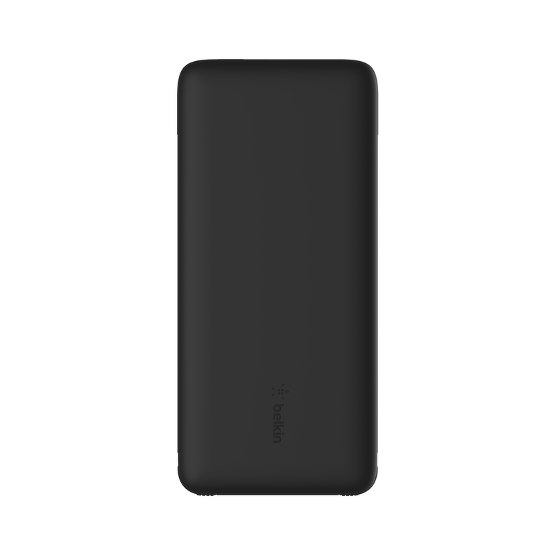 Belkin Powerbank 10 000 mAh, 23W, wbudowane kable USB-C i Lightning, czarny