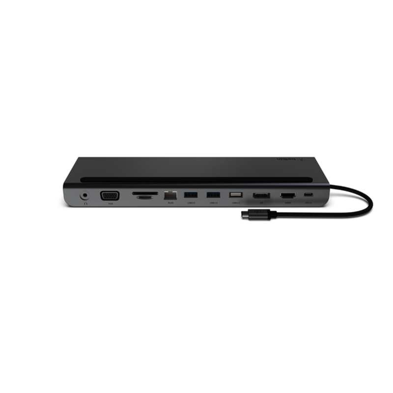 Belkin Stacja dokująca 11w1 USB-C 5Gbps, PD 100W, HDMI, DP 8K, VGA, czytnik kart, audio