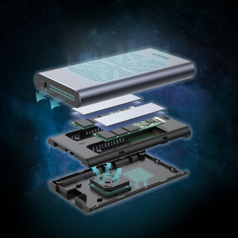 Unitek Stacja klonująca 2x M.2 PCIe/NVMe 20 Gbps