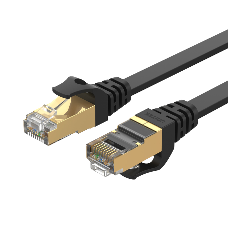 Unitek kabel Ethernet RJ-45 LAN, patchcord cat.7 SSTP (8P8C), przewód sieciowy 20m, płaski