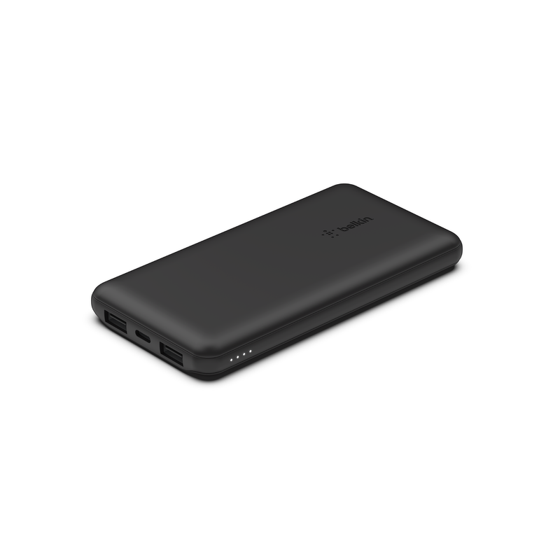 Belkin Powerbank 10 000 mAh, 2x USB-A, USB-C 15W, czarny