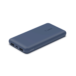 Belkin Powerbank 10 000 mAh, 2x USB-A, USB-C 15W, niebieski