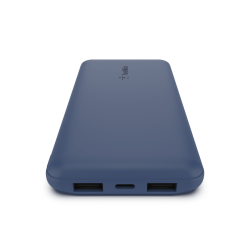 Belkin Powerbank 10 000 mAh, 2x USB-A, USB-C 15W, niebieski