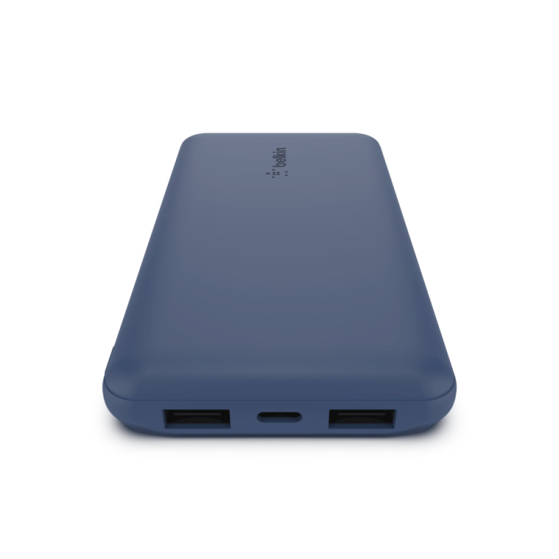 Belkin Powerbank 10 000 mAh, 2x USB-A, USB-C 15W, niebieski