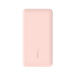 Belkin Powerbank 10 000 mAh, 2x USB-A, USB-C 15W, różowy