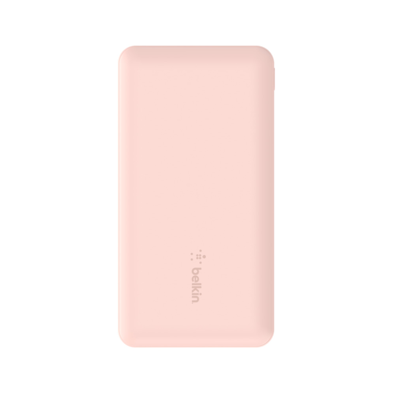 Belkin Powerbank 10 000 mAh, 2x USB-A, USB-C 15W, różowy