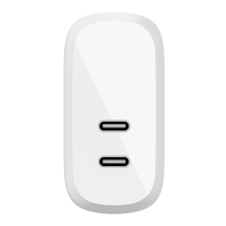 Belkin ładowarka sieciowa podwójna 2x USB C, Power Delivery, 40W, biała