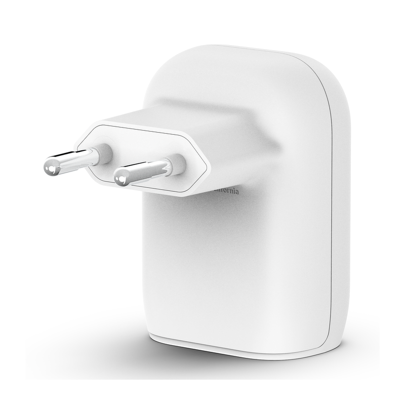 Belkin Belkin Ładowarka USB-C 25W, USB-A 12 W, 37W, kątowa, biała