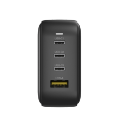 Unitek Ładowarka GaN 4 porty, PD 100W QC3.0 czarna | PartsPC.pl