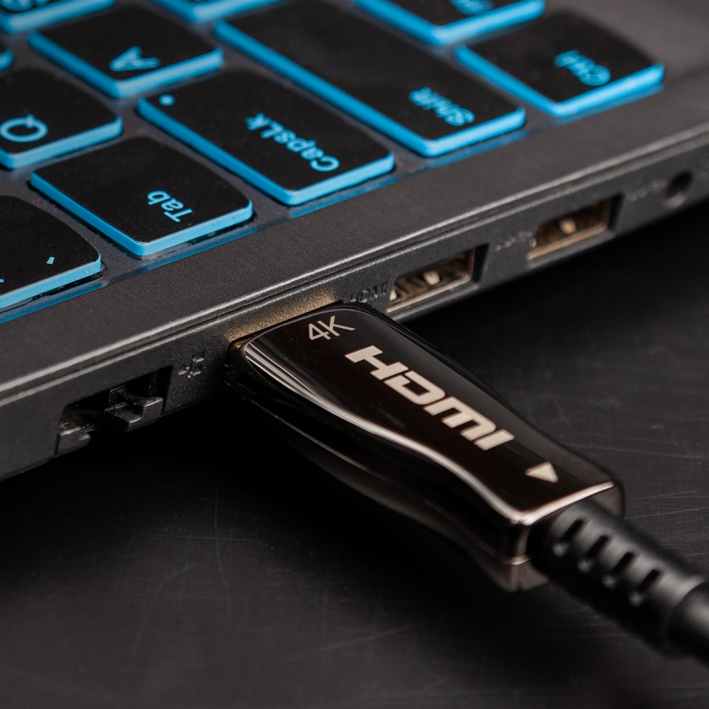 Claroc Kabel optyczny HDMI 2.0 AOC 4K@60Hz 20 m