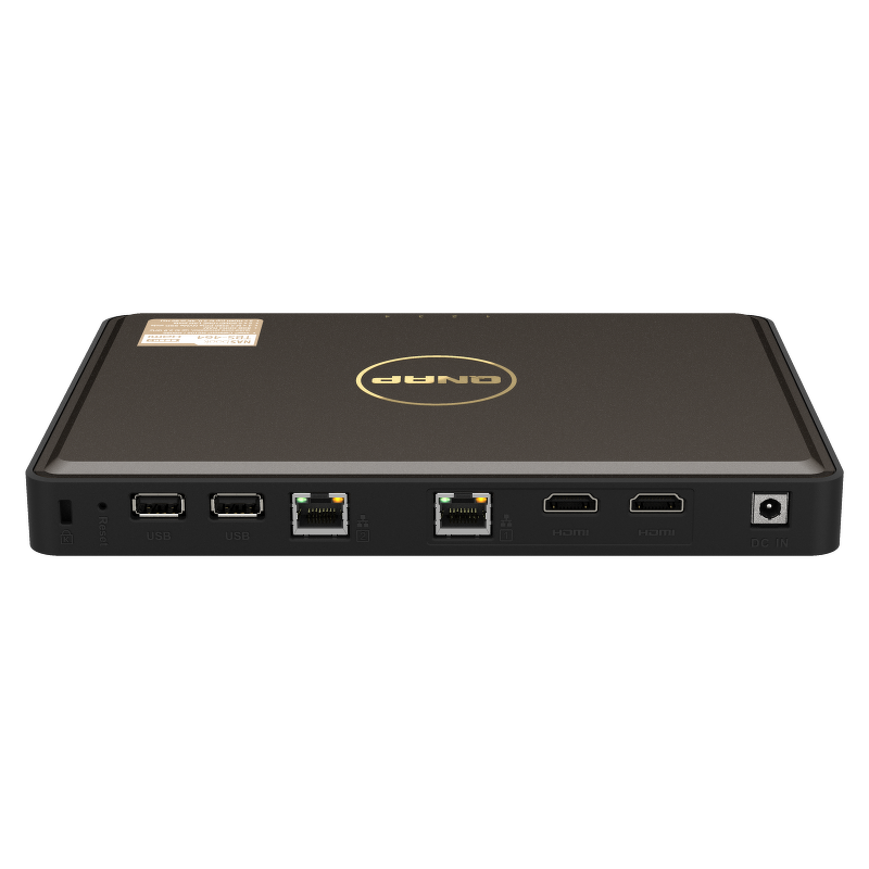 QNAP TBS-464-8G | 4-zatokowy serwer NASbook, Intel, 8GB RAM, 2x 2.5GbE, Compact