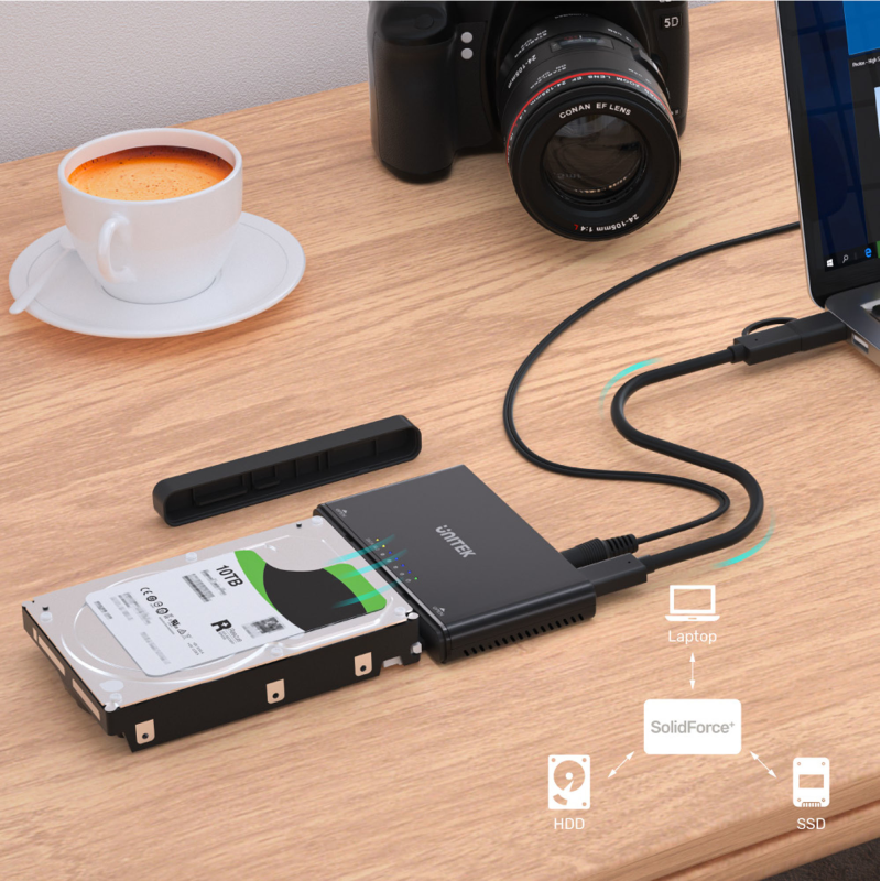 Unitek Mostek / stacja klonująca dyski SATA i M.2