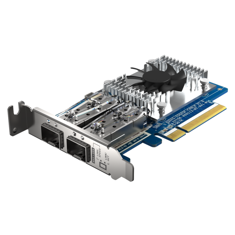 QNAP QXG-25G2SF-CX6 | 2-portowa karta rozszerzeń 25GbE SFP28 dla QNAP/PC