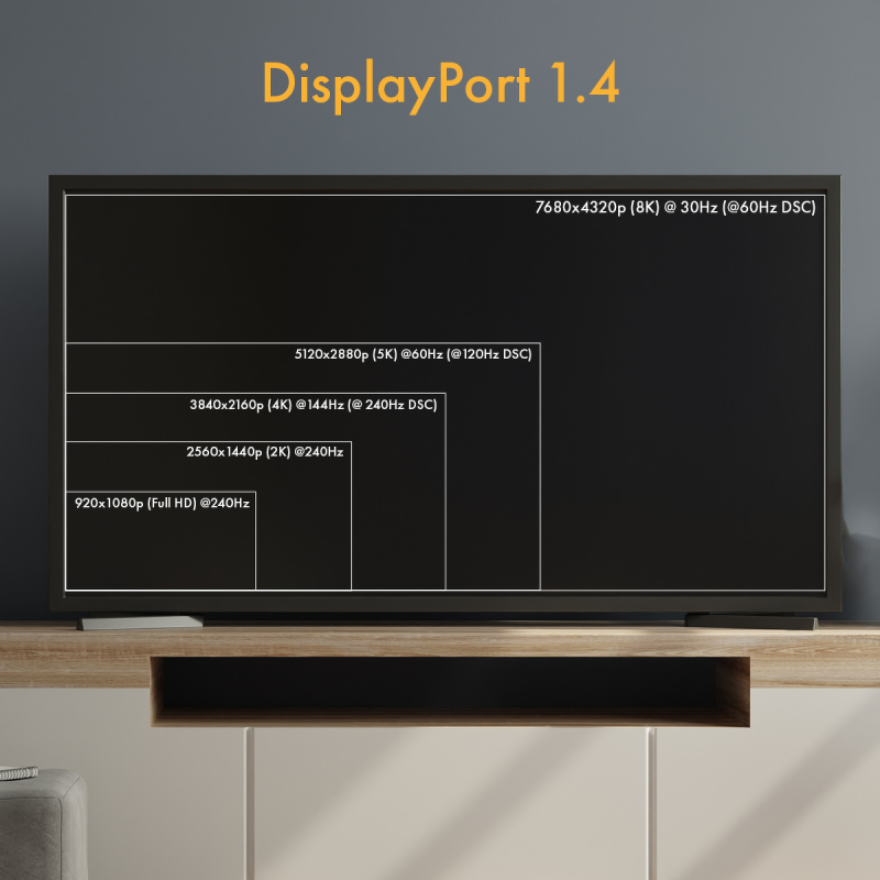 Claroc Kabel optyczny DisplayPort 1.4 AOC 8K 10 m | PartsPC.pl