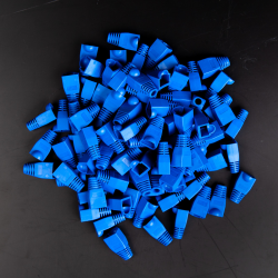 Unitek Osłona wtyku RJ45, 6 mm, 100 szt. niebieska
