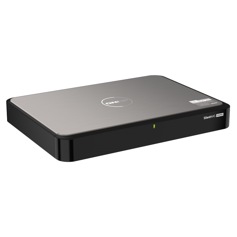 QNAP HS-264-8G | 2-zatokowy bezwentylatorowy cichy serwer NAS, Intel, 8GB RAM, 2x 2,5GbE RJ45, Tower