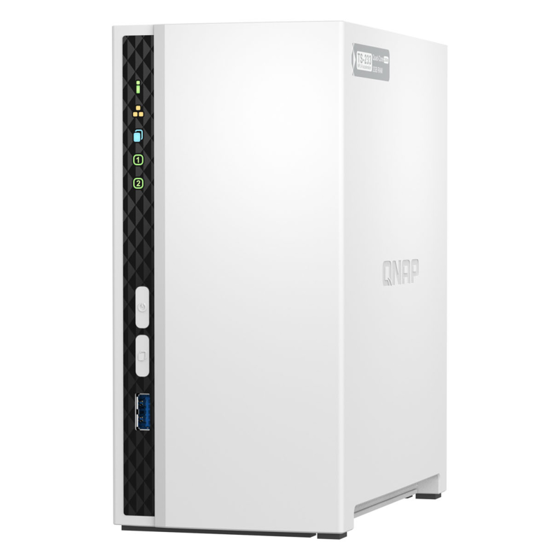 QNAP TS-233 | 2-zatokowy serwer NAS, ARM, 2GB RAM, 1x 2,5GbE RJ-45, Tower