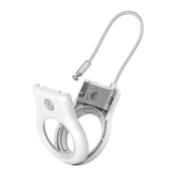 Belkin Uchwyt na AirTag z linką metalową, biały | PartsPC.pl