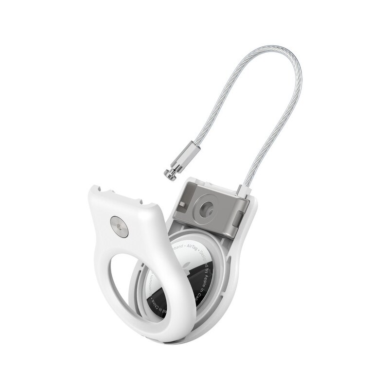 Belkin Uchwyt na AirTag z linką metalową, biały | PartsPC.pl