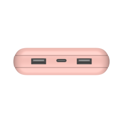 Belkin Powerbank 20 000 mAh, 2x USB-A, USB-C 15W, różowy