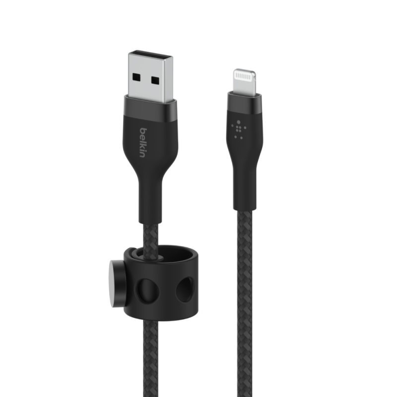 Belkin Kabel USB-A na Lightning, w oplocie, 1m, czarny | PartsPC.pl