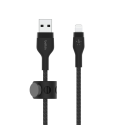 Belkin Kabel USB-A na Lightning, w oplocie, 1m, czarny | PartsPC.pl