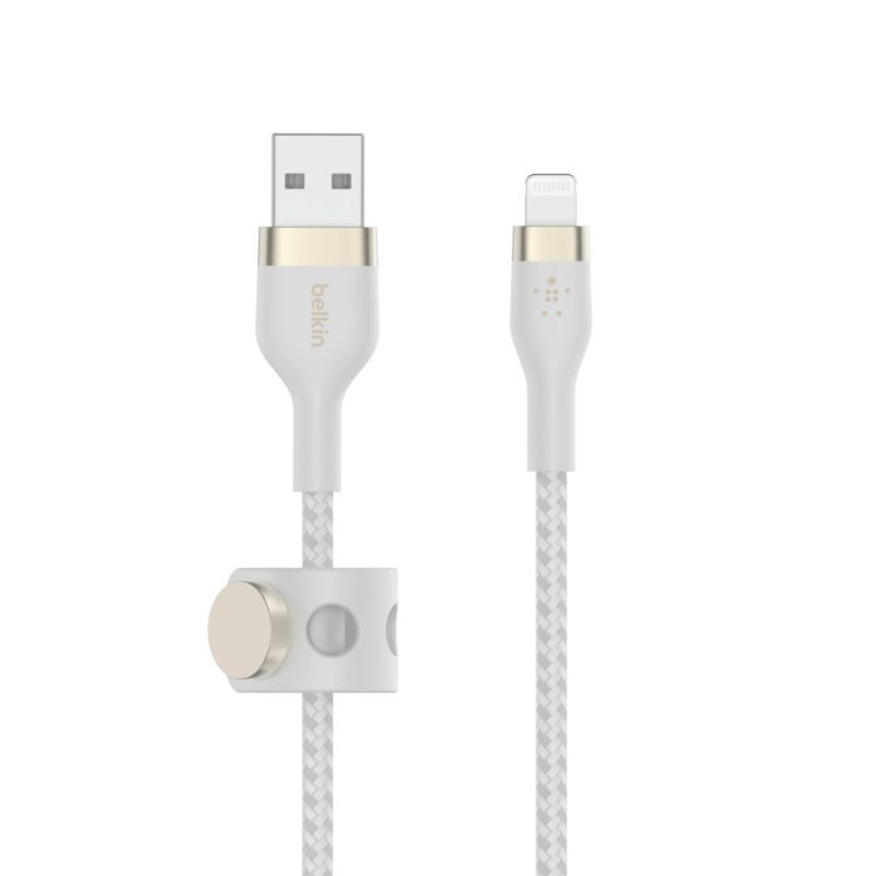Belkin Kabel USB-A na Lightning, w oplocie, 2 m, biały