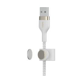 Belkin Kabel w oplocie, USB-A na Lightning, biały, 3 m