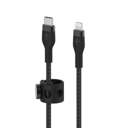 Belkin Kabel w oplocie, USB-C do Lightning, 2 m, czarny