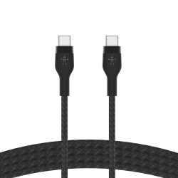 Belkin Kabel USB-C na USB-C, w oplocie, 1m, czarny
