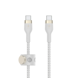 Belkin Kabel USB-C na USB-C, w oplocie, 2m, biały