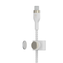 Belkin Kabel USB-C na USB-C, w oplocie, 3m, biały