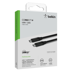 Belkin Kabel USB-C 40Gbps, Power Delivery 100W, 0,8m