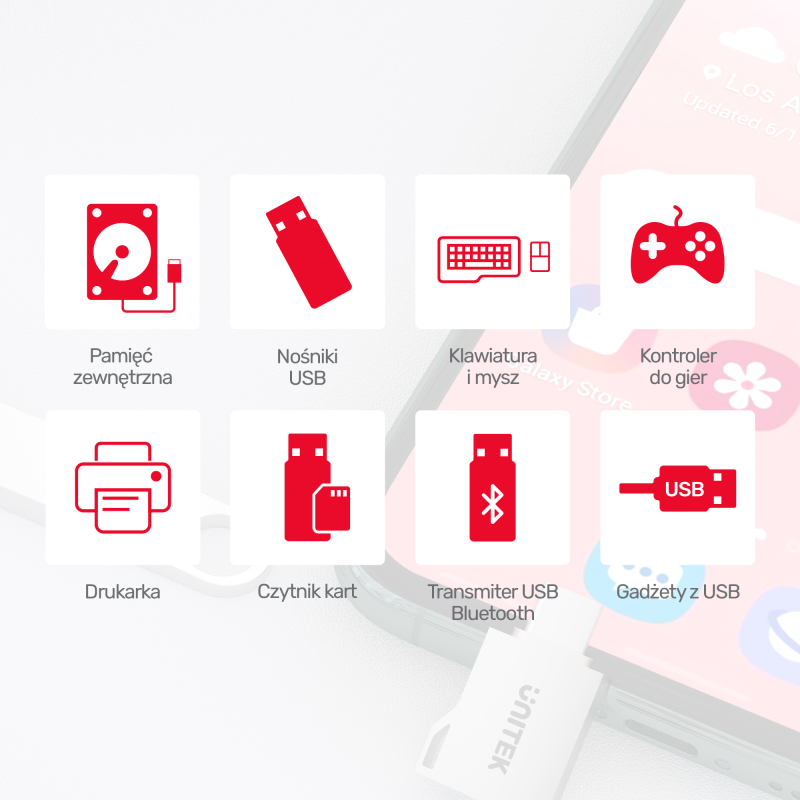 Unitek adapter USB-A na USB-C 3.1 Gen1 A1025GNI