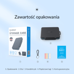 Orico Etui na karty pamięci: 8*SD, 4*CF