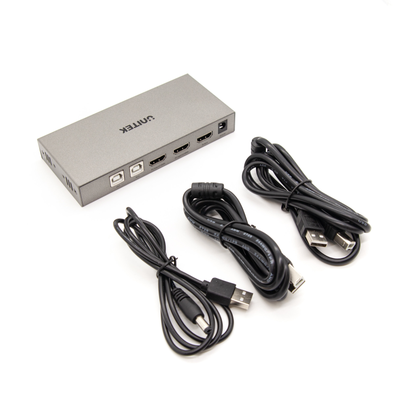 Unitek Przełącznik KVM 4K HDMI 2.0 2-in 1-out +USB